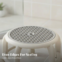 Caster Pulley Stool Anti-Slip Rolling Seat adaptable for Parents, Seniors