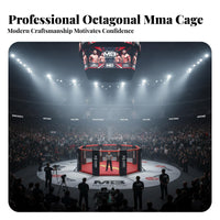 MMA Eight-Sided Cage Heavy Duty Competition Fighting Arena Professional Freestanding Fighting Cage for Gym Owners, Athletes, Training Center