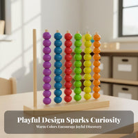 Educational Color Sorting Bead Toy Early Learning Color Matching Toy Develops Fine Movement Skills for Children, Kindergarten, Preschool