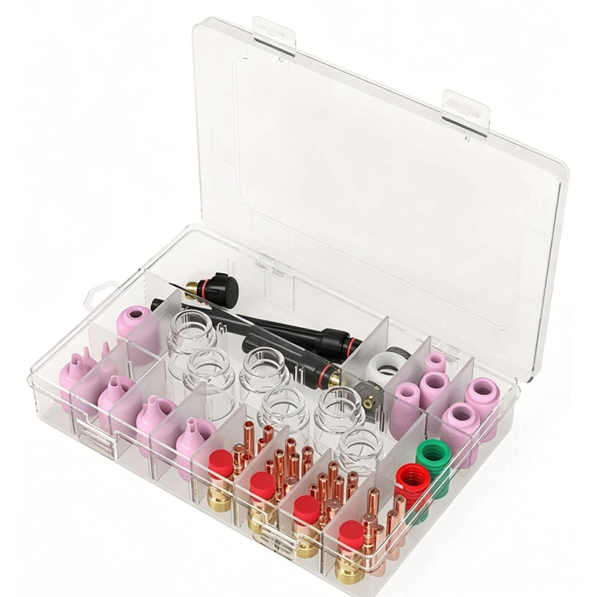 Welding Torch Kit Arranged   Torch Accessories Kit Transparent for Workshop