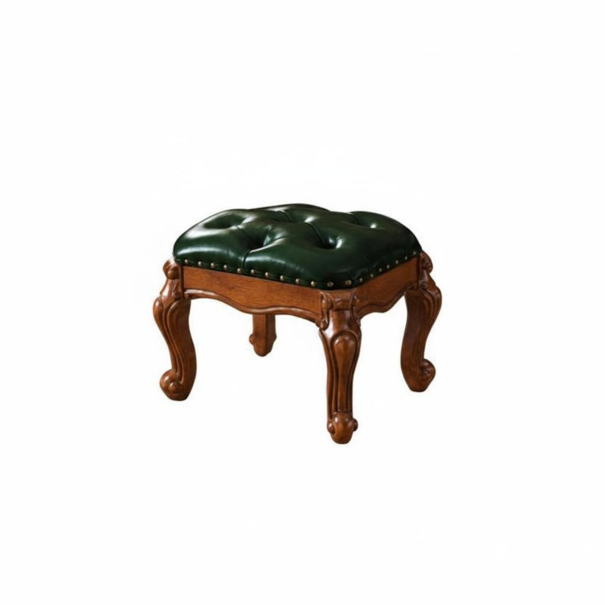 Multi-Purpose Upholstered Vanity Stool Multifunctional Ottoman Soft Padded Seat Indoor Furniture Tufted Cushion for Children, Homeowners, Students, Living Room, Entryway, Bedroom, Study