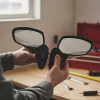 Personal Watercraft Mirrors Streamlined Watercraft Rearview Mirrors Rearview Side Mirror Teardrop-Shaped Glossy