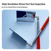 Under Vehicle Inspection Mirror Portable Telescopic Inspection Mirror Security Equipment Stainless Steel Long-Lasting