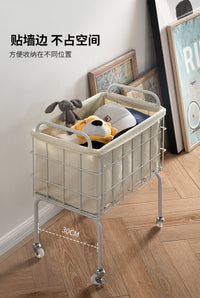 Large Capacity Portable Laundry Basket with Lid for Bathroom