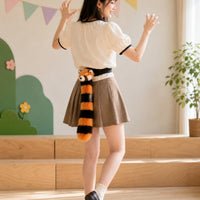 Soft Tiger Tail with Belt Wearable Tiger Tail Waist Accessory Faux for Children