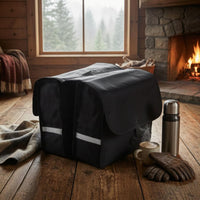 Load-Bearing Boards Double-Sided Pannier Bag Flap Closure Rear Pannier Bag Reflective Strips Cycle Accessory Large Capacity for Cargo Carrying, Cycling