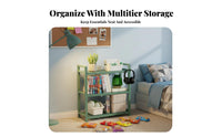 Space-Saving Multi-Tier Rolling storage trolley Easy Assembly Shelf single-tier Large Capacity Household Storage Minimalist design for household owners, Office Workers, Bathroom, Living Room, Bedroom, Narrow areas