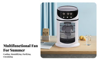Portable Air Chiller Cools and Humidifies Desktop Air Chiller Multi-Functional Function Desktop Cooling Fan for Students, Office Workers, Dorm Room