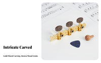 Agate Head Guitar Tuners Replacement Part 3 on a Plate Tuners 1:14 Gear Ratio