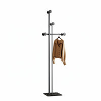 Italian Luxury Aesthetic Sculptural Coat Rack complimentarystanding Garment Stand stylish Clothes Valet Minimalist Design for Homeowners, Professionals, Bedside, Entryway, Walk-in Closet, Living Room