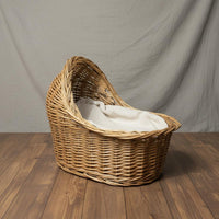 Wicker Woven Pet Bed Creative Design Woven Animal Basket Cozy & Comfortable Infant Basket Photography Prop for Nursery