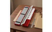Elastic Straps Fishing Bobber Box Long Rectangular Spool Storage Case Organized Interior Hinged Hard Case 14 Compartments