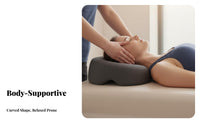 Pressure Relief Beauty Salon Face Cradle Breathable Material Massage Pillow Memory Foam for Spa Goers, Women, Home
