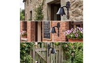 Wall-Mounted Bell with Pull Rope Rustic Hanging Bell with Pull Rope for Entryway