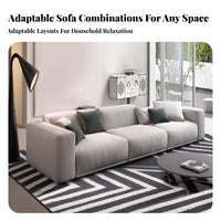 L-Shaped Couch with Chaise Italian design Deep-Seat Lounger Configurable Layout Sectional Sofa for Families, Hosts, Lounge Area, Lounging, Movie evenings