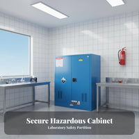 Shock-Resistant Resistant Cabinet Fire Resistant Fire Resistant Cabinet Two-Ply Construction Risky Liquid Storage for Laboratories, Workshops, Factory