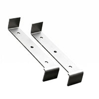 Mounting Holes Fishing Platform Extension Bracket 2.8 Mm Thick Stainless Steel Platform Bracket Bent Ends Stainless Steel Rod Holder Flat Metal