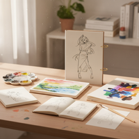 Thickened Sketchbook with Detachable Pages for Artists, A4/16K/32K Blank Drawing Paper