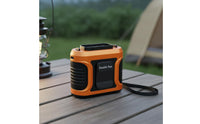 Powerful Airflow Waist Clip Fan Adjustable Speeds Portable Waist Fan Double Air Outlet for Outdoor Workers, Chefs, Camping, Fishing
