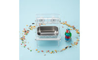 Transparent Design Acrylic Roller Food Dispenser Mentally Stimulating Acrylic Bird Feeder Toy Long-Lasting Parrot Challenge Feeder Easy to Clean for Parrots, Small Birds