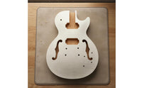 Hardwood Maple Guitar Smooth-Surfaced Sanded Unfinished Electric Guitar Body for Luthiers