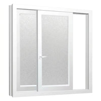 Privacy Window Film for Home Office and Living Room, Frosted Pattern with Matte Finish, Wide PVC Window Tint, Static Cling for Bathroom