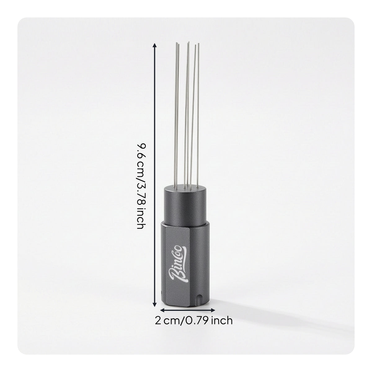 Compact WDT Tool with Handle Stainless Steel Espresso Distribution Tool Food-Grade Coffee Distribution Needle Coffee Professional-Style for Baristas, Home Cafes