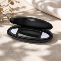Visor Mirror Assembly Replacement Sun Visor Vanity Mirror with Cover Oval for Vehicle Owners