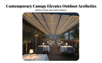 Water-Resistant Electric Mechanism Ized Retractable Pergola Aluminum Alloy Frame Electric Folding Patio Cover Adj Our Company Table Electric Mechanism Ized Patio Awning Long-Lasting Material for Homeowners, Families, B Our Company Iness Owners, Terrace
