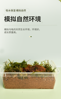 乌龟冬眠土爬宠椰土免泡型巴西龟草龟过冬窝沙土箱保暖苔藓饲养箱