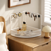 Metal Jewellery Organiser, Modern Minimalist Key Holder for Desk, Freestanding Key Organiser for Entryway Countertop