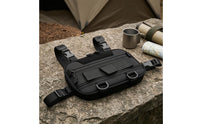Fishing Chest Bag Adjustable Straps Fishing Bag Zippered for Anglers