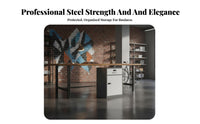 Lockable Locking Under-Desk Pedestal High Strength Office Furniture Compact Storage Cabinet Multipurpose for Home Users, Teachers, Students, Study Room, School, Classroom, Bedroom