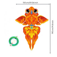 Wing-Like Fins Koi Kite Flowing Tail Scale Pattern Kite