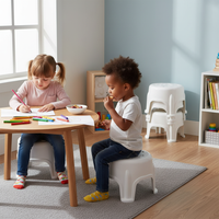 Non-Slip Plastic Bathroom Stool for Home Use