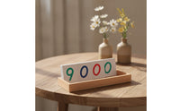 Educational Numeral Cards with Tray Hands-on Number Cards with Wooden Box Mathematical Toy for Preschoolers, Homeschool