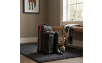 Equestrian Boot Bag Decorative Piping Upright Boot Storage Bag Multi Compartment for Riders
