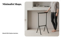 mechanical Design Hammered Frame High Stool Comfortable Footrest Counter Chair Minimalist Aesthetic Household Seating Ergonomic Backrest for Home Bar, Dining Room