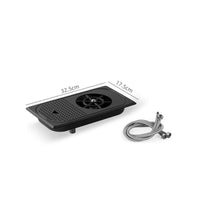 Sink Cup Washer with Drainage Tray Countertop Cup Washer with Drainage Tray Bar Sink Rinser Station Quick Cleaning for Baristas