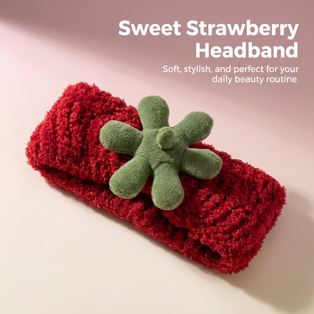 Headband for Face Washing, Soft Adjustable Elastic Band for Makeup Application, Cute Headwrap for Cleansing Routine for Teens Women