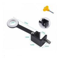 Window Limiter Clamp Non-Permanent Outward Opening Window Restrictor Hardware Heavy-Duty Security for Renters, Home Ventilation