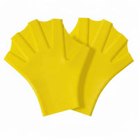 2 Pieces Lightweight Swimming Hand Paddle Glove Comfortable Silicone Hand Paddle Portable Pool Training Glove Water Resistance for Children, Adults