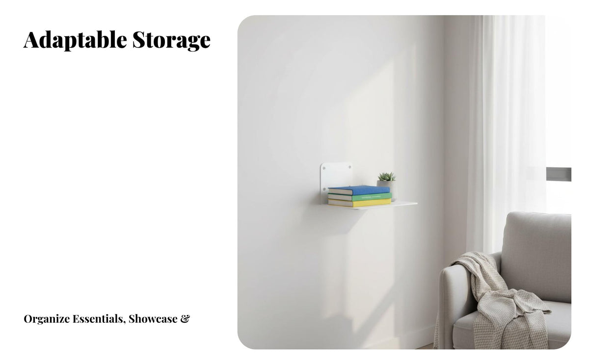 Space-Saving Invisible Bookshelf Multi-Purpose Invisible Book Ledge Multifunctional Floating Shelf Rust-Resistant for Minimalists, Students, Homeowners, Study Room, Bedroom, Office, Hallway