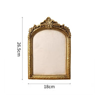 Jewelry Display Frame Gold-Finished Jewelry Display with Fabric Panel Ornate Necklace Holder with Hooks for Craft Fairs