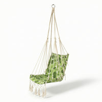 Hanging Swing Chair with Tassels Boho Swing Seat Chair Macrame for Garden, Teens