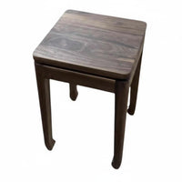 Modern Chinese design Stackable Square Stool Space-Saving Square Top seating platform Elegant Design Dining Seat Mortise and Tenon framework for Homeowners, Business Owners, Living Room, Home, Kitchen, Restaurant