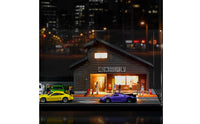 1:64 Station Car Model Display Case Scratch Resistant Miniature Railroad Station Model Box Lighted Look Acrylic Dust Cover for Collecting