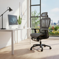 S-Shaped Backrest Ergonomic Office Chair High Back Mesh Chair for Students, Gamers, Study Room