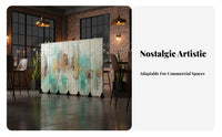 4-Panel Folding Screen mechanical design Room Divider Vintage Aesthetic Home Furnishing for Homeowners, Business Owners, Bar, Bedroom, Studio Apartment