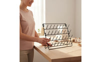 Space Saving Wall-Mounted Thread Rack Large Capacity Metal Sewing Thread Holder Easy to Install Sewing Line Display Rack Long-Lasting for Sewers, Crafters, Craft Room